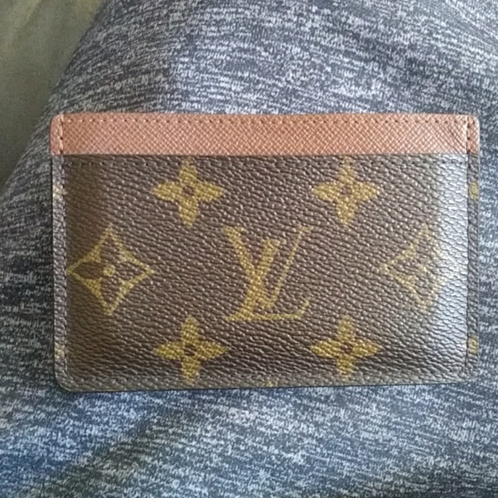 Louis Vuitton monogram card holder.